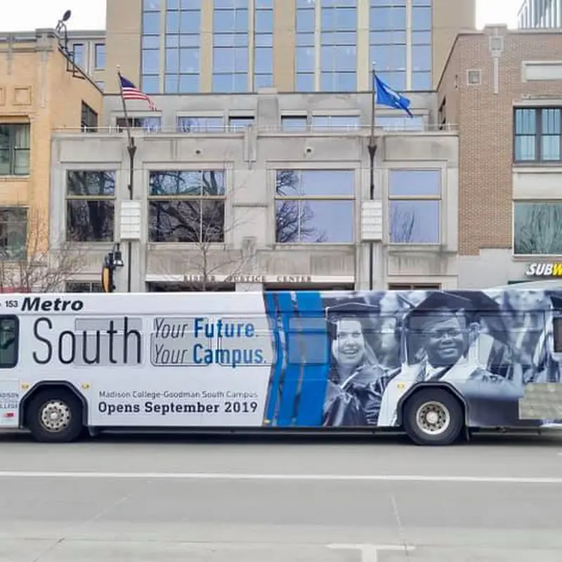 Madison Graphics Custom Bus Wraps