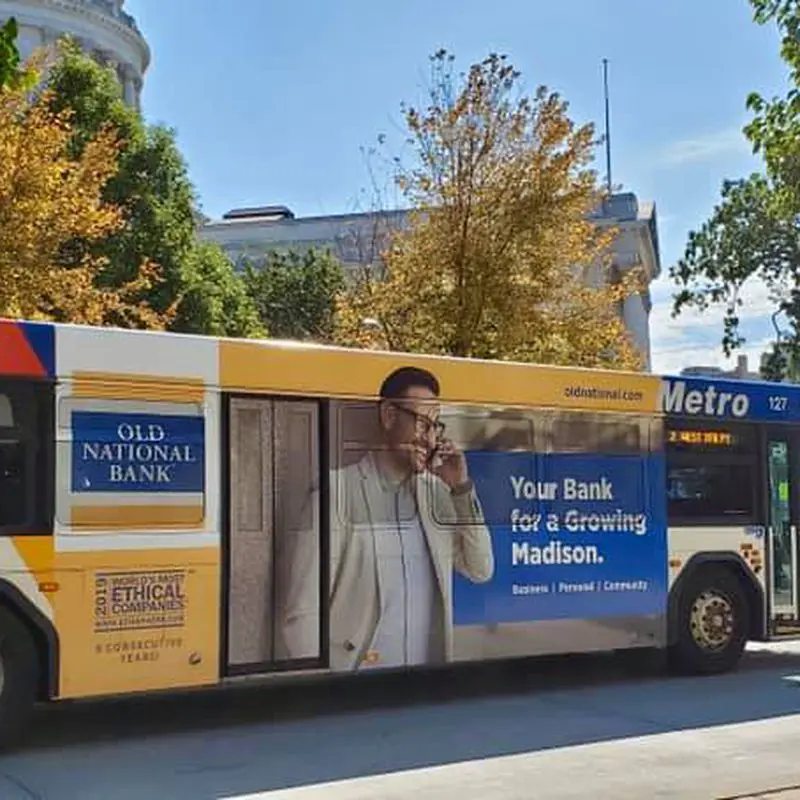 Madison Graphics Custom Bus Wraps