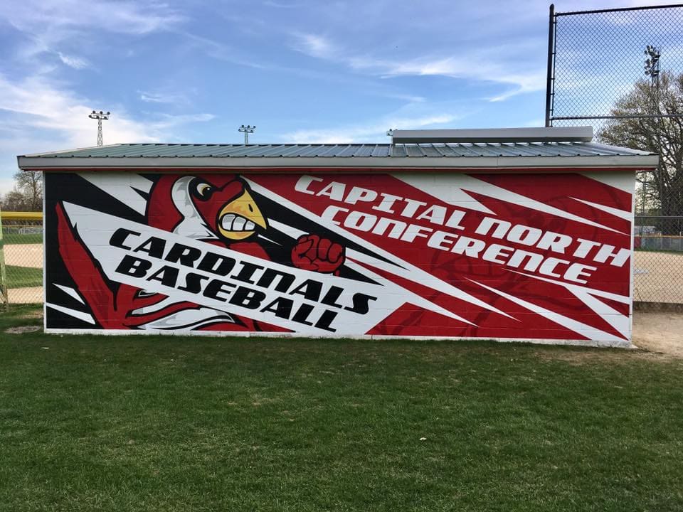 Baseball Graphics banner on a wall