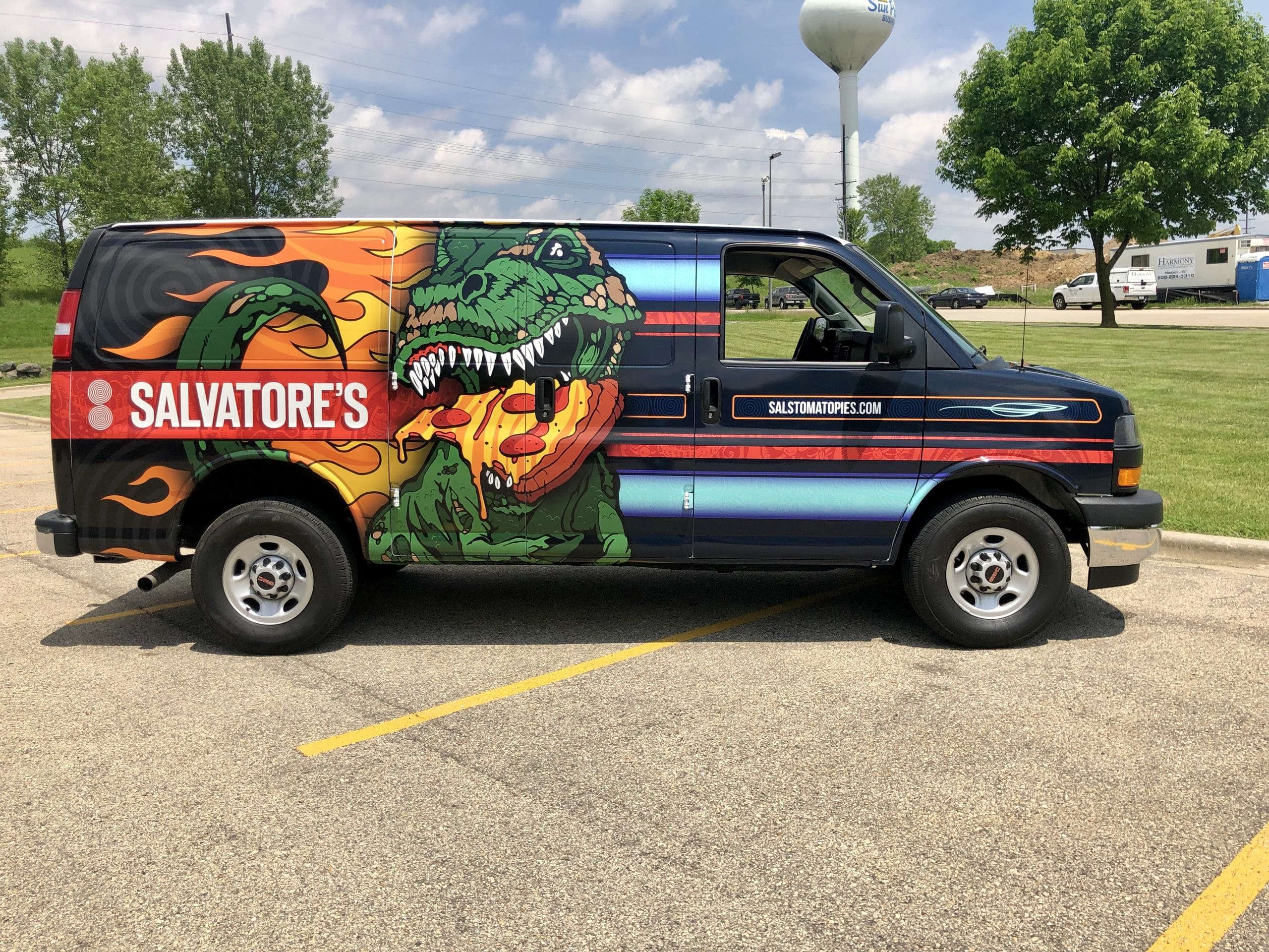 Madison Graphics Banner on a car