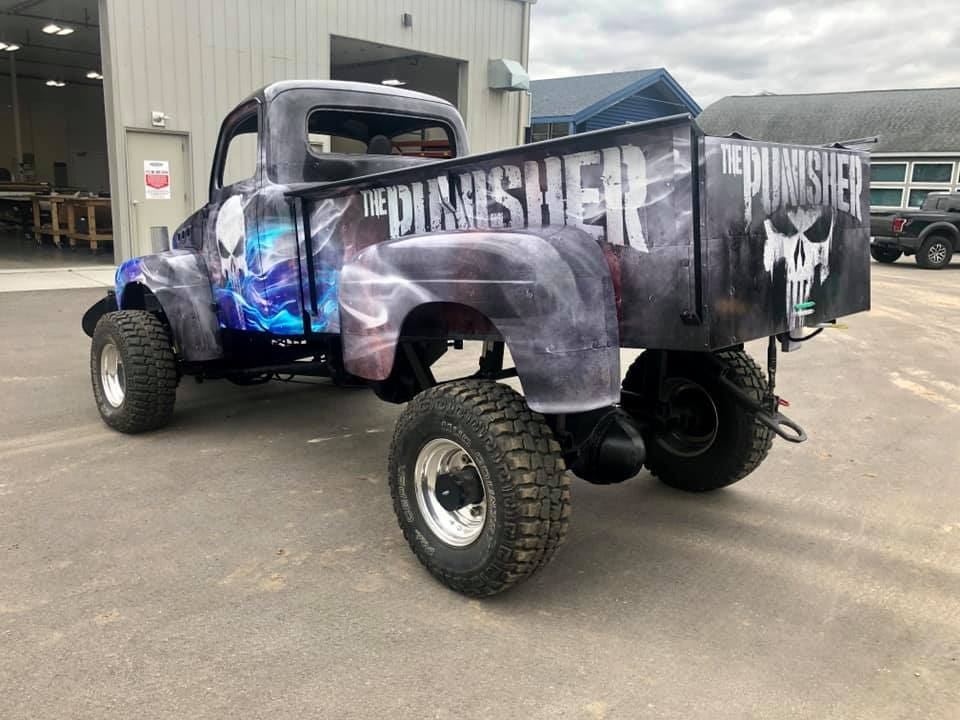 Madison Graphics Banner on a vehicle