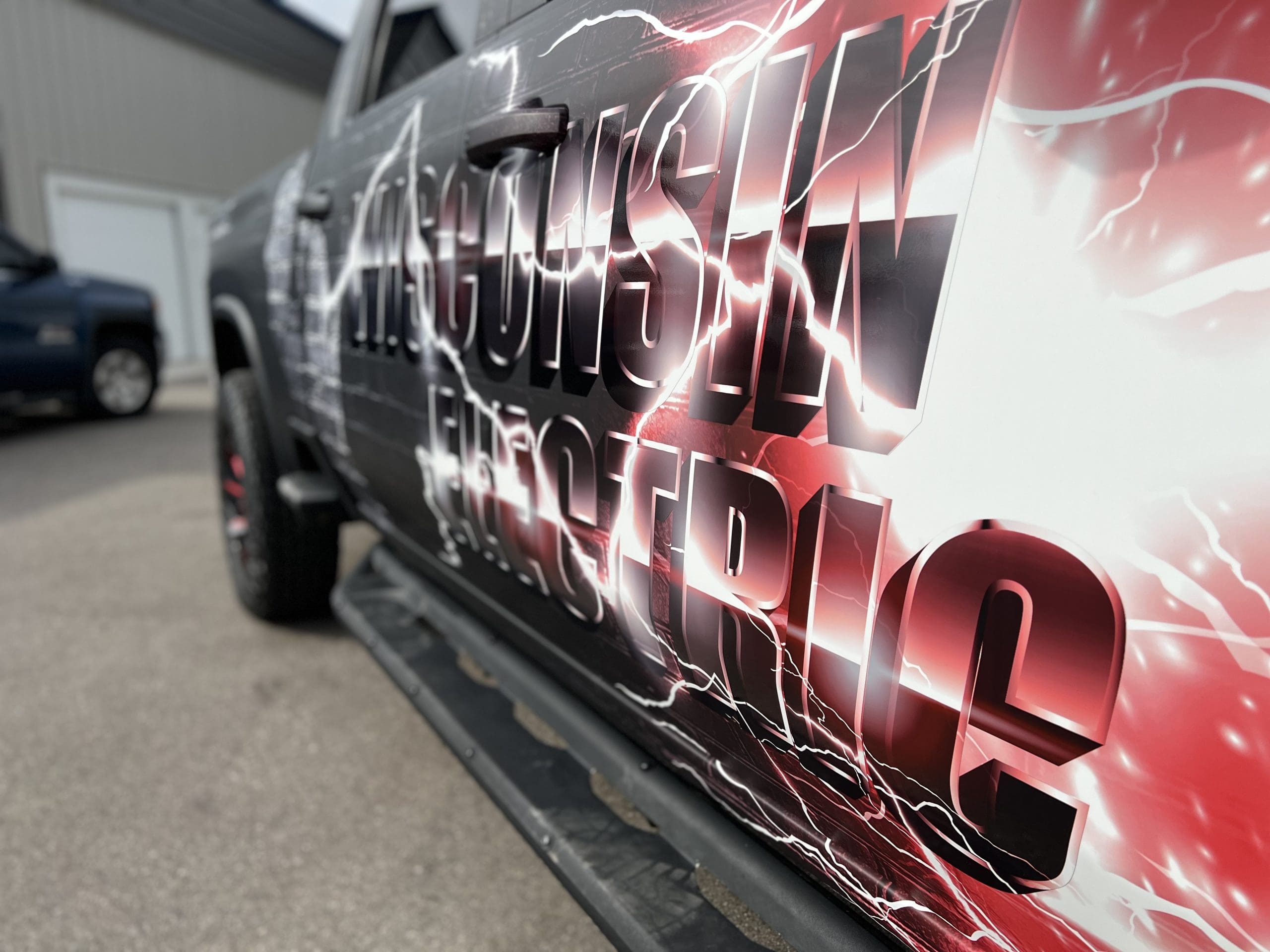 Madison Graphics Banner on a vehicle
