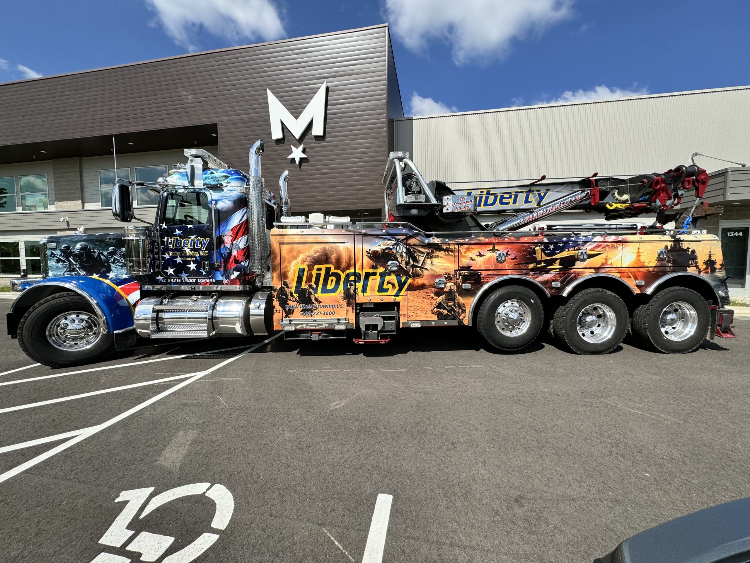 Madison Graphics Banner on a vehicle