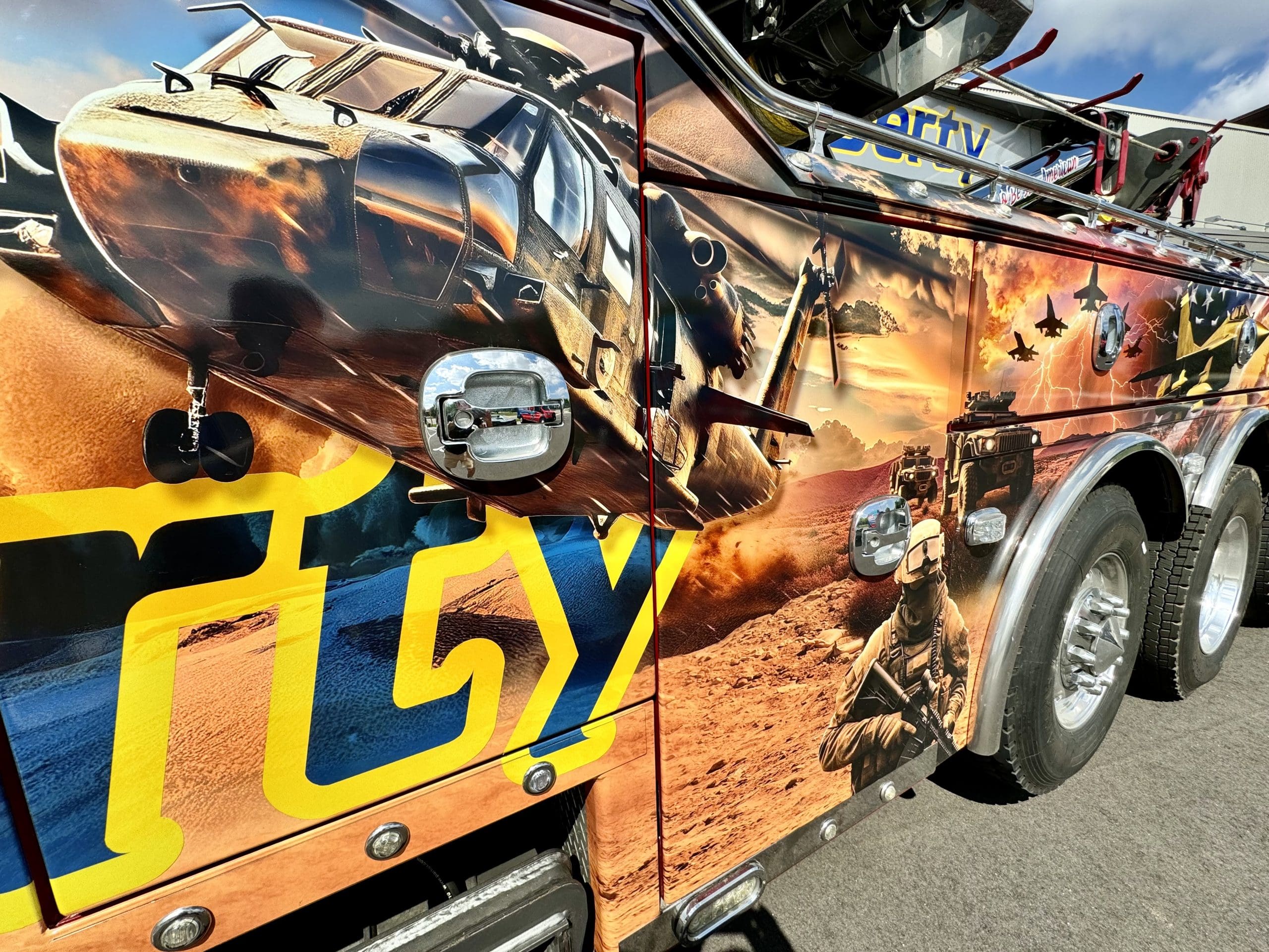 Madison Graphics Banner on a vehicle