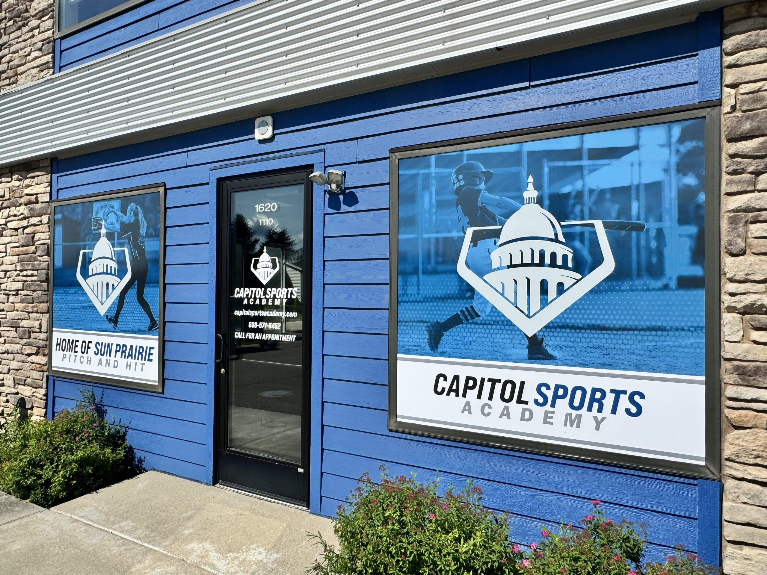 Banner of Capitol Sports Academy window