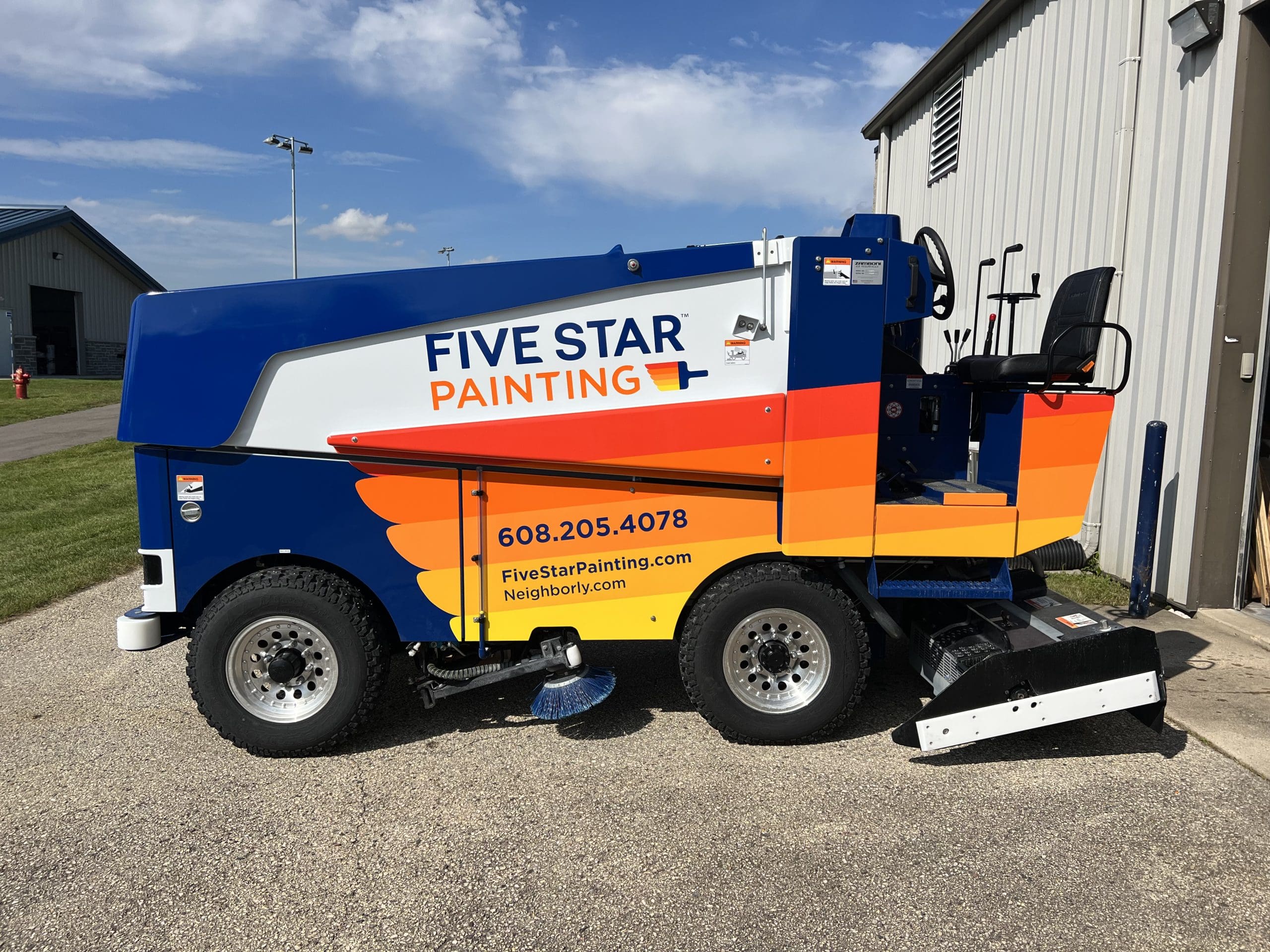 Five star painting machine