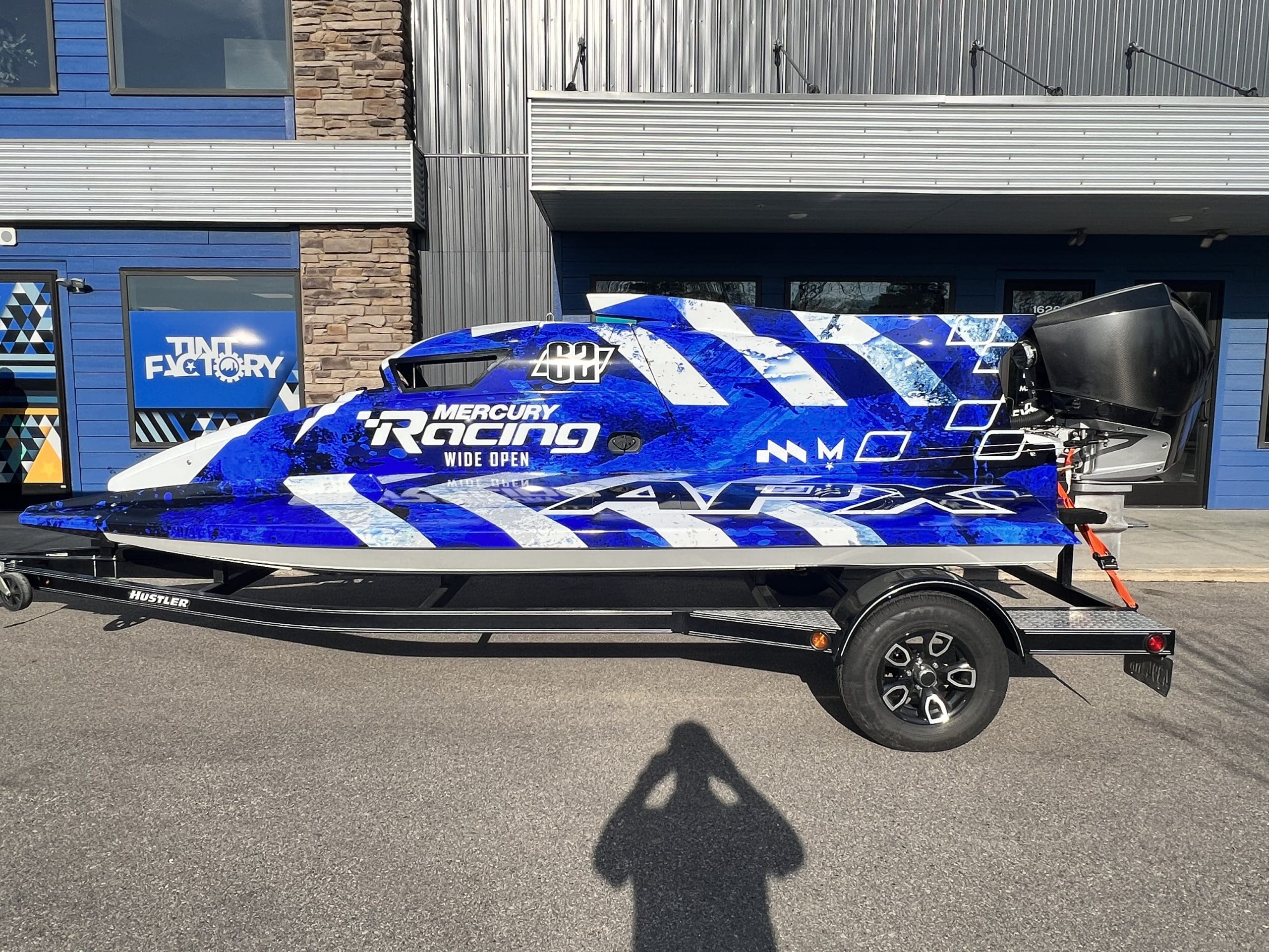 Wrapped Racing car
