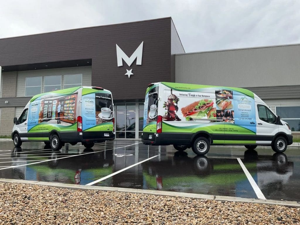 Mobile food vehicle wrap in Madison WI